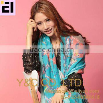 Women High Quality Fashion Printing All March Long Scarf/Shawl photo-4