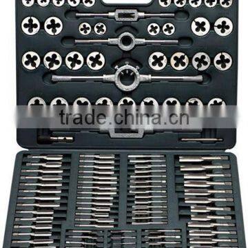 110pc TUNGSTEN metric or sae tap and die set in tool