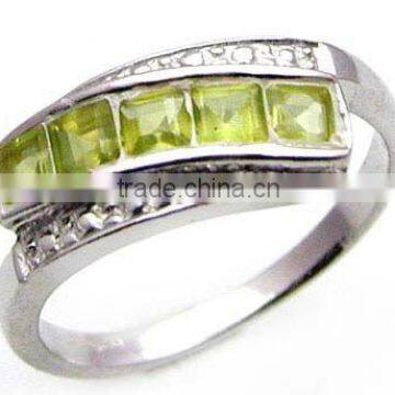 Amazing ! Peridot &.925 Sterling Silver Bracelet Ring Jewelry Wholesale