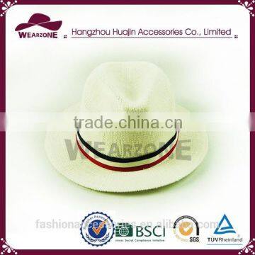 Fashion Fedora Hat With Ribbon Decoration