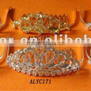 colorful rhinestone and pearl fashion wedding bridal crown tiara,bridal diamond tiara,bridal crown tiara