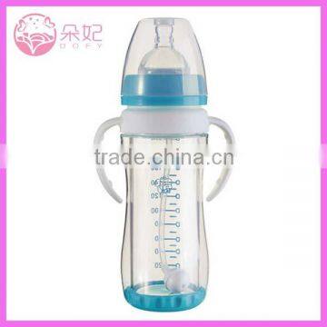 anti-explosion glass milk bottles with straw and handle