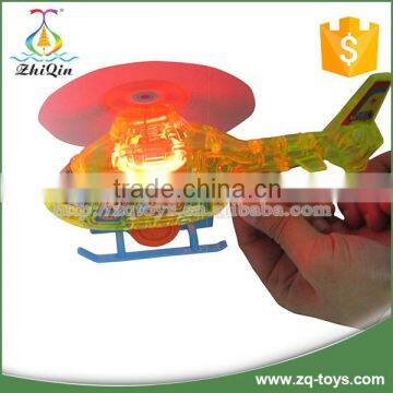 Kids Plastic Pull String Toy Plane With Light photo-3