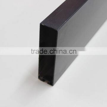 Black Colour Suspended Metal Linear Ceiling Aluminum Square Tube Screen Ceiling Tiles
