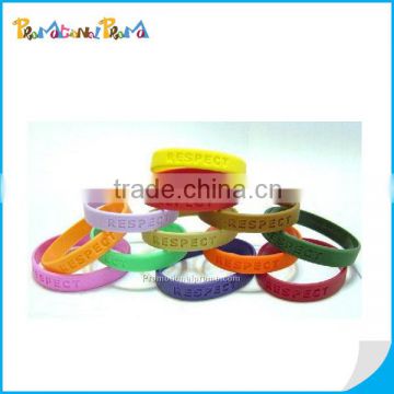 Engraved and imprinted Silicone Wristband, silicone Bracelet