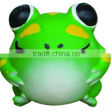 squeaky frog latex chew dog toy