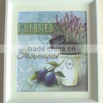 beautiful flower pot printed canvas art