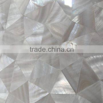 Freshwater shell mosaic irregular crazy pattern for interior decoration