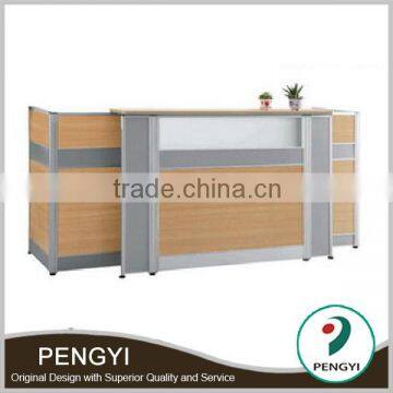 Modern Melamine office front office desk design,office furniture front desk,wood front desk design
