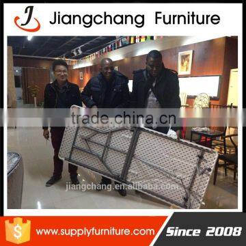 HDPE Material And Yes Folding White Rectangular Folding Table JC-T262