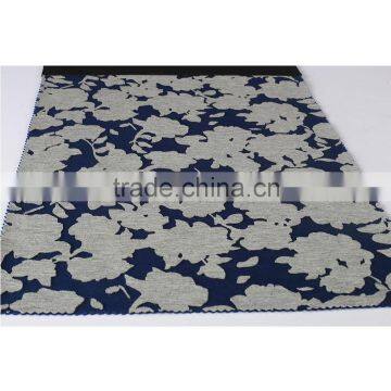 Popular Burnout Polyester Rayon Spandex Flower Scuba Knit Fabric