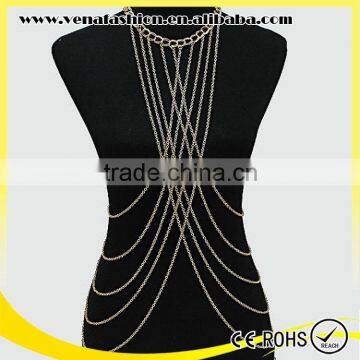 fashion sex body chain, sexy body chain necklace