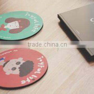 lovely round shape hot-selling anti-slip mouse pad, mouse mat