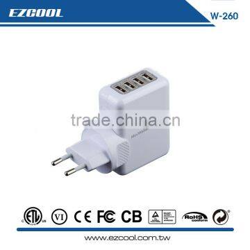 Dongguan Factory-POWERFUL 5V/6A 30W INTERCHANGEABLE USB CHARGER-W-650