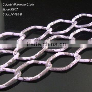 4.0mm purple color chain rhombus shape 45.3*25mm