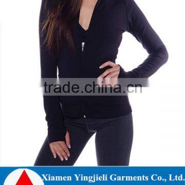 high quality cheap women yoga jacket/ running jacket