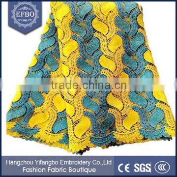 High Quality Metallic Swirl Patterned Battenburg Lace Fabric For Evening Dresses