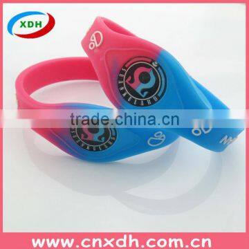 Rainbow silicone wristband custom wristband cheap