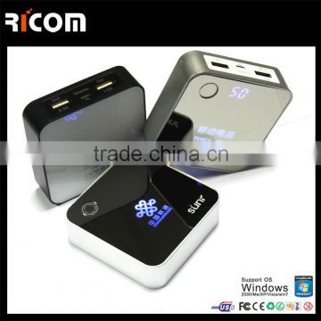 portable cubic shape power bank portable mini power bank universal power bank 6600-7800mah