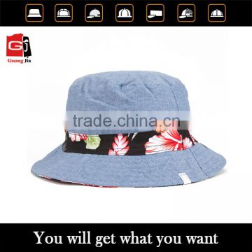 New design best factory price jean bucket hat