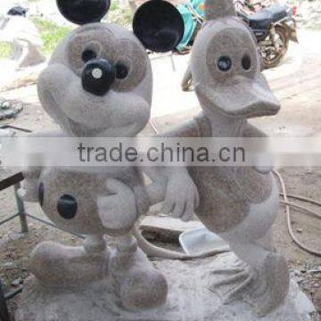 micky mouse, duck Sculpture ,statue granite