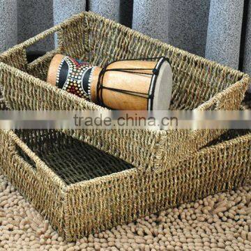 7 hand woven - pastoral style - straw - Storage Basket - Storage Basket - sundry basket - woven baskets woven basket