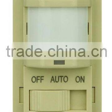 UL LISTED Passive Infrared in Wall Switch Occupancy Sensor with mannual ON/OFF