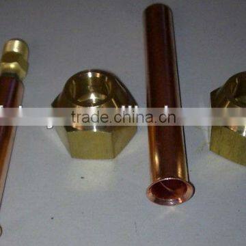 copper tube joint titanium thread joint for connecting to compressor