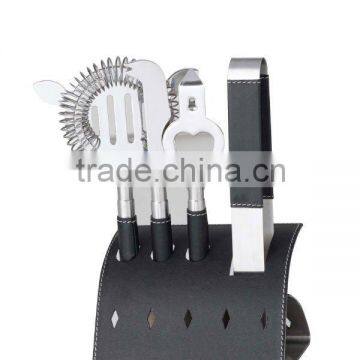 PU Wrapped Stainless Steel 5pcs Bar set