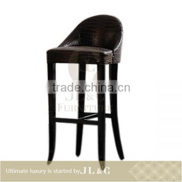 Luxury Bar Furniture JC01-09 The Popular Bar Chair, High Bar Stand With Oxhide Leather-JLC Luxury Home Furniture