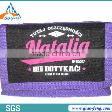 Qiaofeng Factory Wholesale Coin Kids Wallet/polyester Wallet photo-3