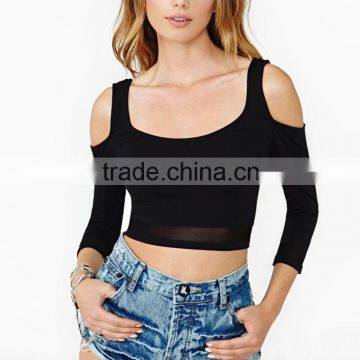 Hot Sale Body Blouses & Women Plus Size European Style Tops Black Female Tops 2014 Roupas Femininas Quality Choice photo-2