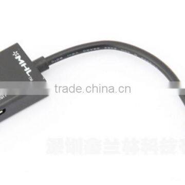 High Quality MHL Adapter Micro USB to HDMI Cable for mobile phone