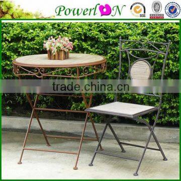 Antique Metal Folding Outdoor Patio Furniture photo-2