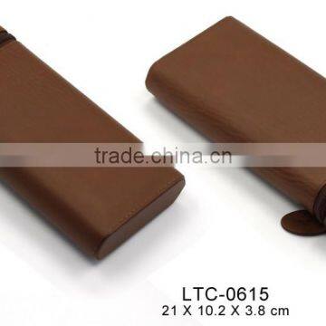 Fashion leather cigar travel humidor case manufacturer