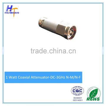 1W Coaxial Attenuator 3 6 10 15 20 30dB N-Male N-Female connector