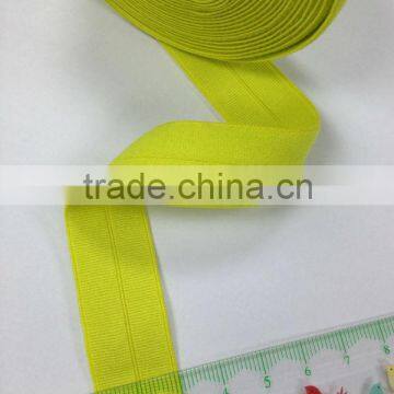 2cm lime spandex fold over elastic webbing