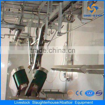 V type live sheep restrainer in sheep slaughterhouse