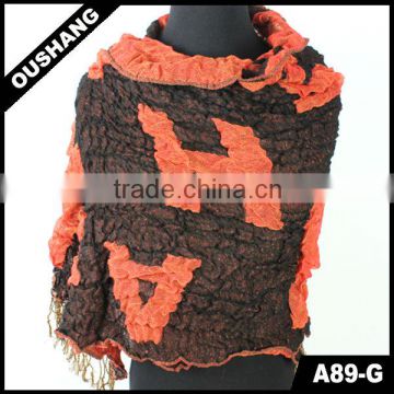 A89-G Supply Plicate Yarn-dyed Word Scarf Shawl