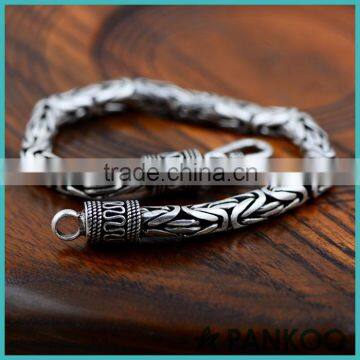 2015 New design sterling silver peace profile bracelet