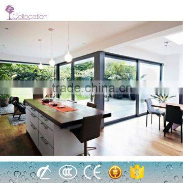 2015 new design profile sliding aluminium window glass and prices