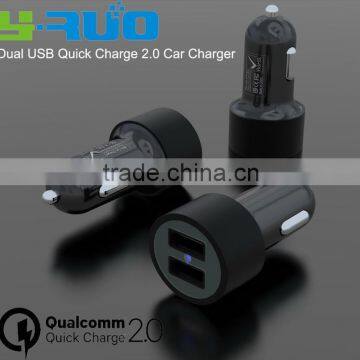 Dual QC 2.0 Ports Quick Charge QC 2.0 Car Charger With Output 5V 2.4A 9V 2A 12V 2A photo-2