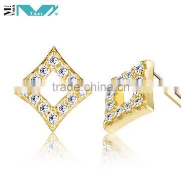 Silver 925 white CZ stud earrings