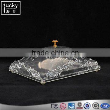 Food Acrylic Tray With Cover for Keep Food Warm Tray All Shape Provided Custom photo-2