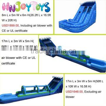 2016 HOT sale commercial slip n slide,giant inflatable water slide for adults,inflatable slip slide for sale