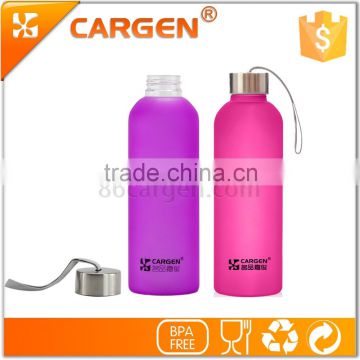 Factory sale 880ml oem frosted glass water bottle