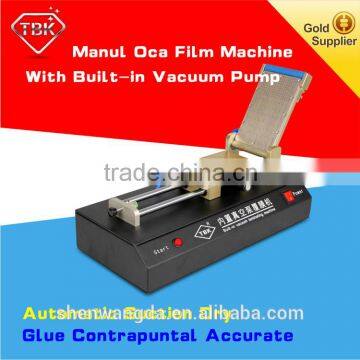 2016 TBK-761 Manual Mobile Phone OCA Glass Film Laminating Machine Built-in Vacuum Pump for iPhone/Samsung Touch Screen Repair