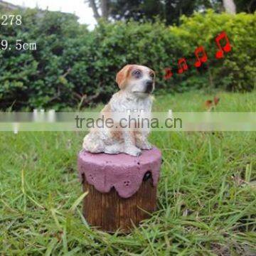 Singing puppies statue home decoration small gift items