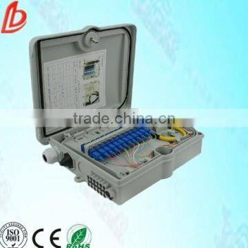 12 core/8 core FTTH metal/plastic outdoor fiber optic distribution box/optical terminal box