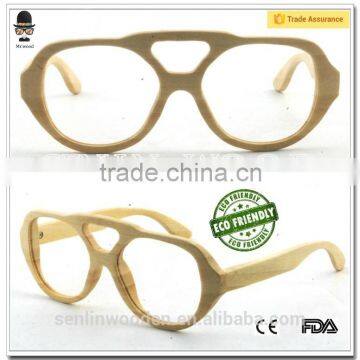 Polarized Brown Lens Flat Top Rose Wood Sunglasses With Engraved Logo photo-2